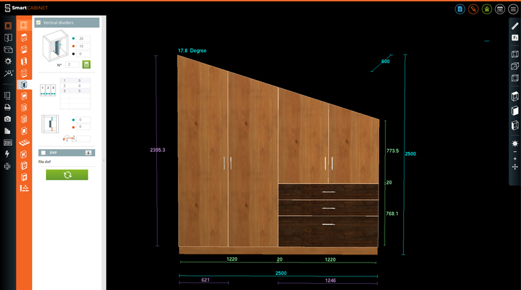 cad progettazione SmartCabinet mobili 